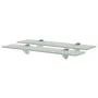 Floating shelves 2 units glass 8 mm 50x10 cm by vidaXL, Shelves and shelves - Ref: Foro24-3051512, Price: 24,68 €, Discount: %