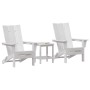 Muebles de lounge para jardín 3 pcs 38 x 38 x 46cm