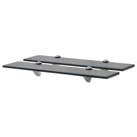 Floating shelves 2 units glass 8 mm 50x20 cm by vidaXL, Shelves and shelves - Ref: Foro24-3051528, Price: 35,77 €, Discount: %