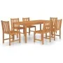Garden dining set 7 pieces solid teak wood by vidaXL, Garden sets - Ref: Foro24-3059941, Price: 892,35 €, Discount: %
