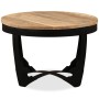 Mesa de centro madera maciza de mango sin tratar 60x40 cm