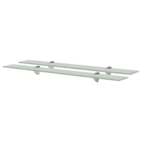 Floating shelves 2 units glass 8 mm 80x20 cm by vidaXL, Shelves and shelves - Ref: Foro24-3051539, Price: 48,76 €, Discount: %