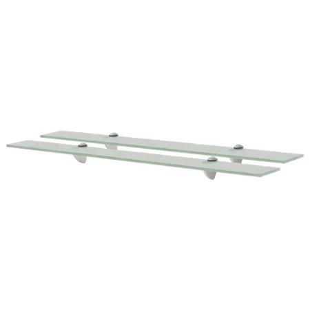 Floating shelves 2 units glass 8 mm 80x20 cm by vidaXL, Shelves and shelves - Ref: Foro24-3051539, Price: 48,76 €, Discount: %