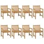Conjunto de comedor de jardín 9 piezas madera maciza de teca de vidaXL, Conjuntos de jardín - Ref: Foro24-3059948, Precio: 1,...