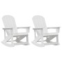 Sillas mecedoras Adirondack 2 pcs HDPE
