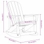 Sillas mecedoras Adirondack 2 pcs HDPE