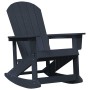 Sillas mecedoras Adirondack 2 pcs Azul marino HDPE