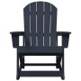 Sillas mecedoras Adirondack 2 pcs Azul marino HDPE