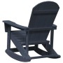 Sillas mecedoras Adirondack 2 pcs Azul marino HDPE