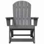 Sillas mecedoras Adirondack 2 pcs Gris claro HDPE