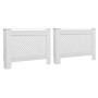 Radiator covers 2 units white MDF 112x19x81.5 cm by vidaXL, Accessories for heating radiators - Ref: Foro24-3051377, Price: 1...