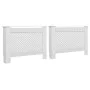 Radiator covers 2 units white MDF 112x19x81.5 cm by vidaXL, Accessories for heating radiators - Ref: Foro24-3051377, Price: 1...