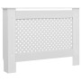 Cubiertas para radiador 2 unidades MDF blanco 112x19x81,5 cm