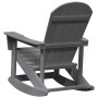 Sillas mecedoras Adirondack 2 pcs Gris claro HDPE