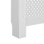 Cubiertas para radiador 2 unidades MDF blanco 112x19x81,5 cm