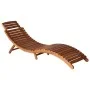 Garden lounger with table and cushion made of solid acacia wood. by vidaXL, Loungers - Ref: Foro24-3061601, Price: 190,09 €, ...