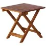 Garden lounger with table and cushion made of solid acacia wood. by vidaXL, Loungers - Ref: Foro24-3061601, Price: 190,09 €, ...