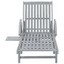 Tumbona de jardín con cojín madera maciza de acacia de vidaXL, Tumbonas - Ref: Foro24-3061331, Precio: 206,66 €, Descuento: %