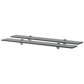 Floating shelves 2 units glass 8 mm 80x10 cm by vidaXL, Shelves and shelves - Ref: Foro24-3051507, Price: 35,62 €, Discount: %
