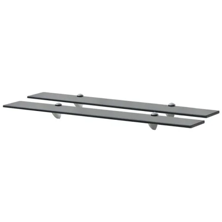 Floating shelves 2 units glass 8 mm 80x10 cm by vidaXL, Shelves and shelves - Ref: Foro24-3051507, Price: 31,34 €, Discount: %