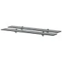 Floating shelves 2 units glass 8 mm 80x10 cm by vidaXL, Shelves and shelves - Ref: Foro24-3051507, Price: 31,34 €, Discount: %