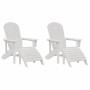 Muebles de lounge para jardín 2 pcs Blanco 74 x 82 x 90cm