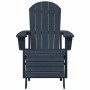 Muebles de lounge para jardín 2 pcs Azul Marino 74 x 82 x 90cm