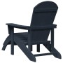 Muebles de lounge para jardín 2 pcs Azul Marino 74 x 82 x 90cm