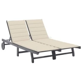 Gartenliege für 2 Personen und Auflagen aus massivem Akazienholz von vidaXL, Liegen - Ref: Foro24-3061391, Preis: 383,03 €, R...