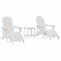 Muebles de lounge para jardín 3 pcs Blanco 38 x 38 x 46cm en Sillas de jardín | Comprar online en Foro24