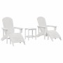 Muebles de lounge para jardín 3 pcs Blanco 38 x 38 x 46cm en Sillas de jardín | Comprar online en Foro24