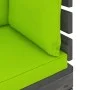 Corner sofa made of garden pallets with pine wood cushions by vidaXL, Modular outdoor sofas - Ref: Foro24-3061658, Price: 113...