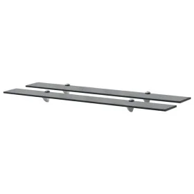 Floating shelves 2 units glass 8 mm 90x20 cm by vidaXL, Shelves and shelves - Ref: Foro24-3051532, Price: 53,18 €, Discount: %