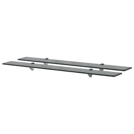Floating shelves 2 units glass 8 mm 90x20 cm by vidaXL, Shelves and shelves - Ref: Foro24-3051532, Price: 53,18 €, Discount: %