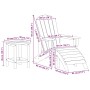 Muebles de lounge para jardín 3 pcs Negro 38 x 38 x 46cm