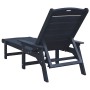 Muebles de lounge para jardín 2-persona 2 pcs Azul Marino