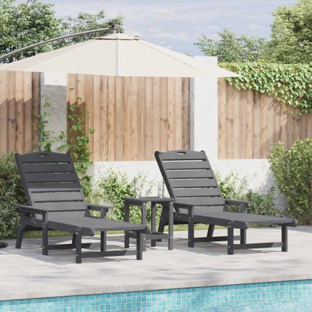 Muebles de lounge para jardín 2-persona 2 pcs Gris Claro