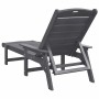 Muebles de lounge para jardín 2-persona 2 pcs Gris Claro