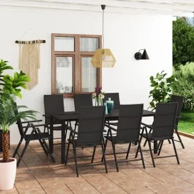9-teiliges schwarzes Garten-Essset von vidaXL, Gartensets - Ref: Foro24-3060051, Preis: 696,55 €, Rabatt: %
