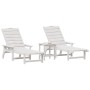 Muebles de lounge para jardín 3 pcs 38 x 38 x 46cm