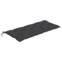 Banco de jardín 2 plazas madera eucalipto gris y cojín 120 cm de vidaXL, Bancos de jardín - Ref: Foro24-3061038, Precio: 192,...