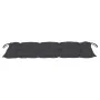 Banco de jardín 2 plazas madera eucalipto gris y cojín 120 cm de vidaXL, Bancos de jardín - Ref: Foro24-3061038, Precio: 192,...