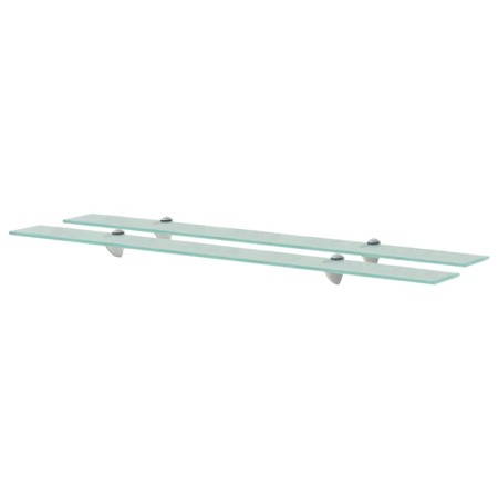 Floating shelves 2 units glass 8 mm 100x20 cm by vidaXL, Shelves and shelves - Ref: Foro24-3051525, Price: 53,78 €, Discount: %
