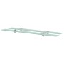 Floating shelves 2 units glass 8 mm 100x20 cm by vidaXL, Shelves and shelves - Ref: Foro24-3051525, Price: 53,78 €, Discount: %