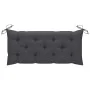 Banco de jardín 2 plazas madera eucalipto gris y cojín 120 cm de vidaXL, Bancos de jardín - Ref: Foro24-3061038, Precio: 192,...