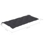2-seater garden bench in gray eucalyptus wood and 120 cm cushion by vidaXL, garden benches - Ref: Foro24-3061038, Price: 192,...