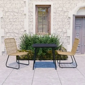 3-piece garden dining set synthetic rattan and glass by vidaXL, Garden sets - Ref: Foro24-3060231, Price: 343,23 €, Discount: %