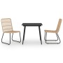 3-teiliges Garten-Essset aus synthetischem Rattan und Glas von vidaXL, Gartensets - Ref: Foro24-3060231, Preis: 349,53 €, Rab...
