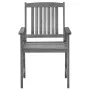 Garden chairs with cushions 4 pcs solid gray acacia wood by vidaXL, Garden chairs - Ref: Foro24-3061224, Price: 282,43 €, Dis...