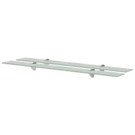 Floating shelves 2 units glass 8 mm 90x10 cm by vidaXL, Shelves and shelves - Ref: Foro24-3051516, Price: 37,35 €, Discount: %